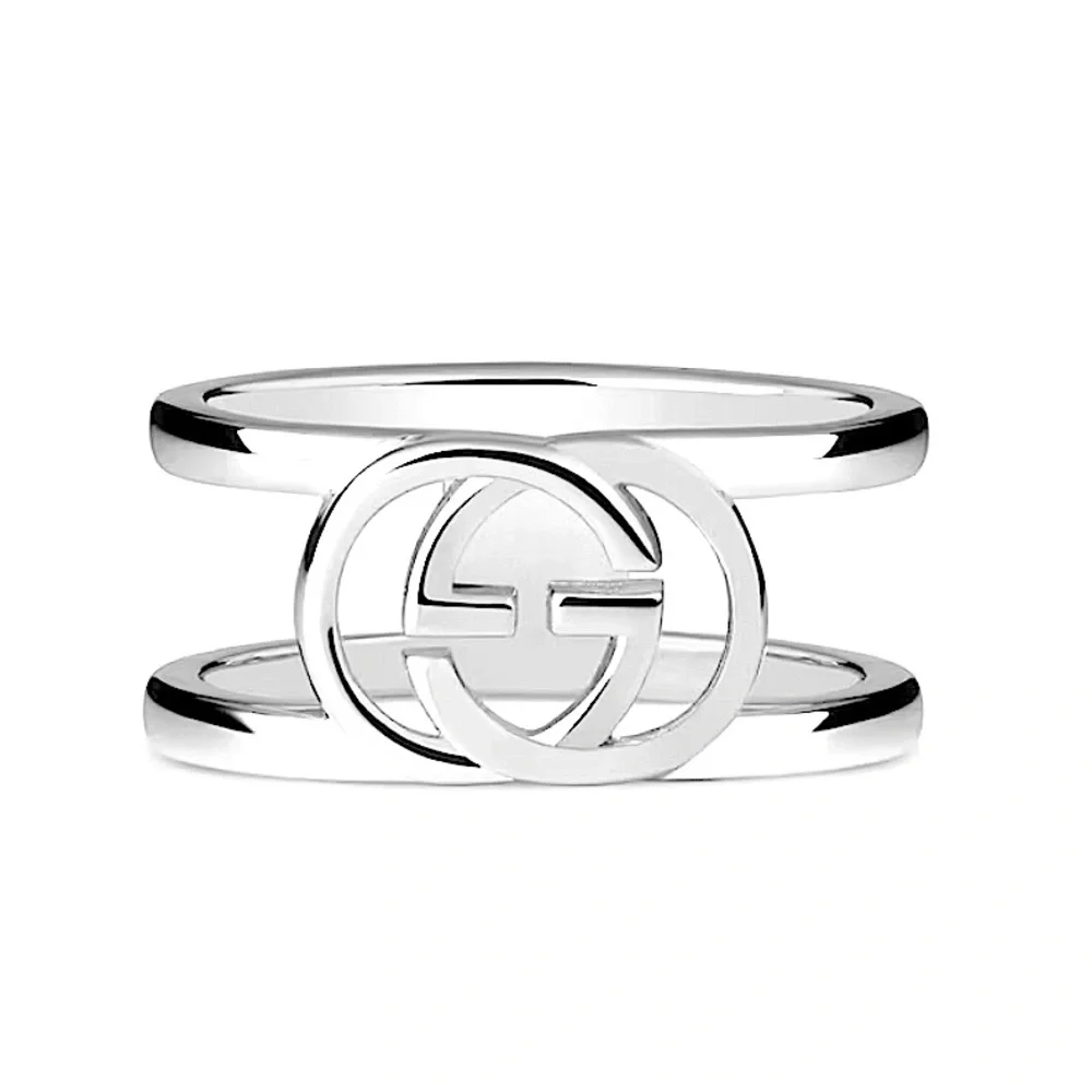 Gucci Interlocking Wide Open Band - Picture 1 of 7